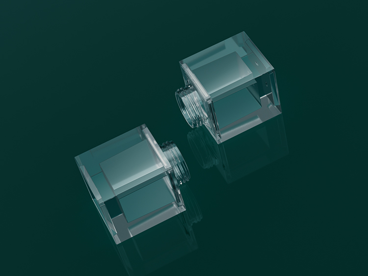 四方形透明眼霜/粉底分裝瓶注塑 四方形透明眼霜/粉底分裝瓶注塑