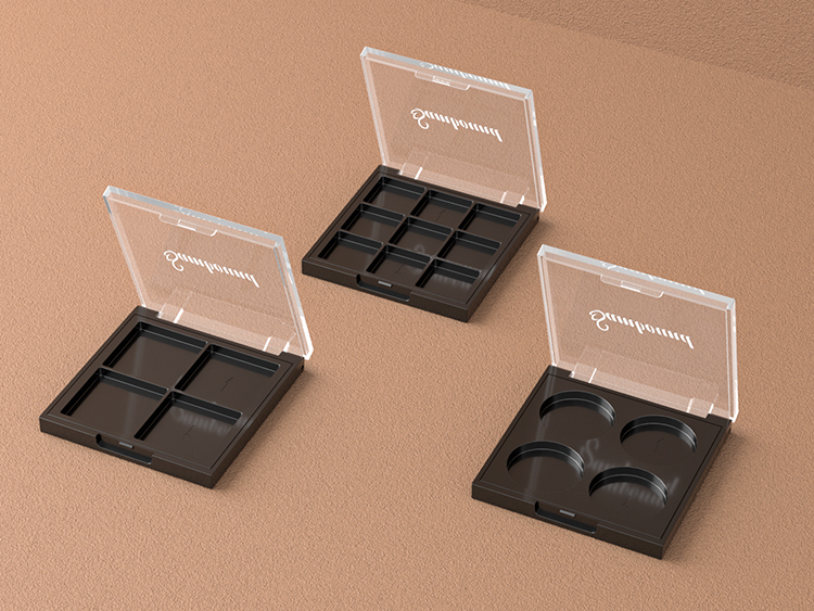 九宮格透明蓋眼影盤包裝注塑件 九宮格透明蓋眼影盤包裝注塑件