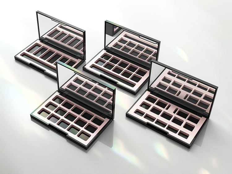 10格高質(zhì)感亞面空眼影盤包裝定制