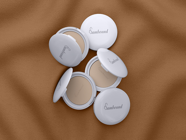 廠家定制圓形白色散粉盒分裝盒 廠家定制圓形白色散粉盒分裝盒