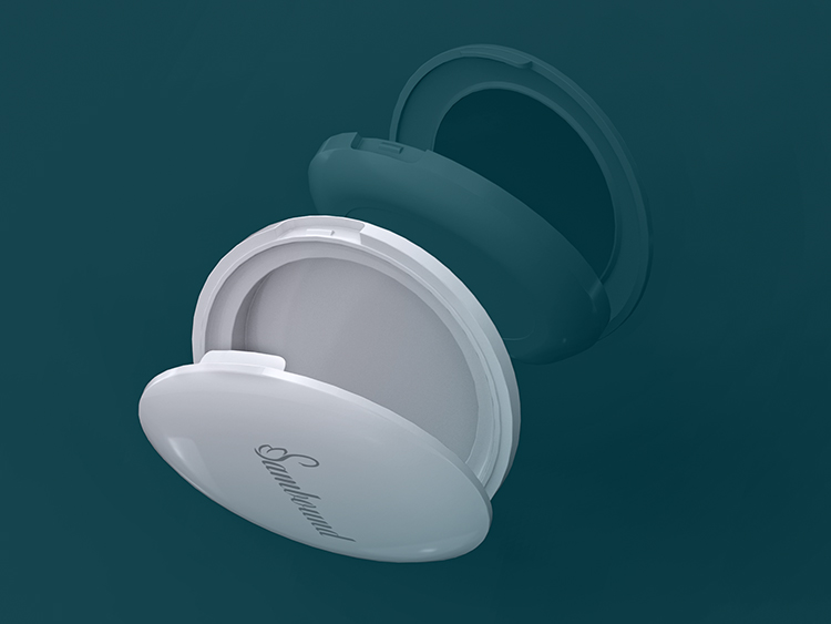 廠家定制圓形白色散粉盒分裝盒 廠家定制圓形白色散粉盒分裝盒